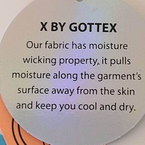 X By GOTTEX Womens Polkadot Pullover Activewear Top Aqua White Size Large NWT - Picture 8 of 13